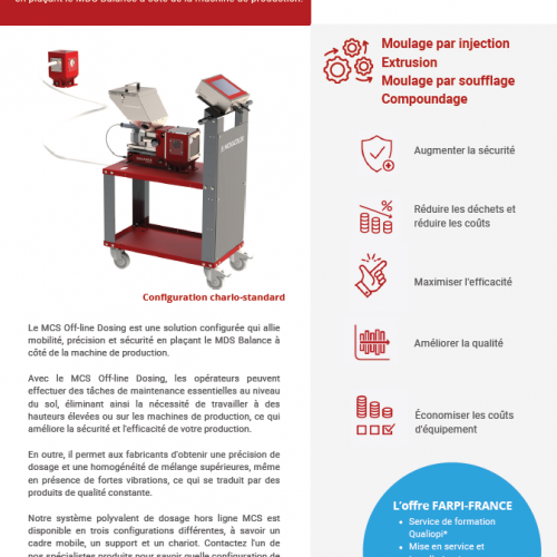Fiche produit du système de dosage MCS Off-line 🇫🇷