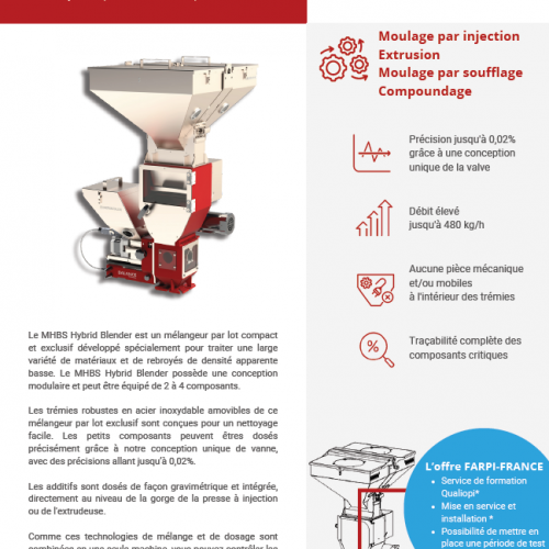 Fiche produit doseur gravimétrique MHBS Hybrid Blender Série 3 - MHBS 32  🇫🇷