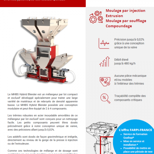 Fiche produit doseur gravimétrique MHBS Hybrid Blender Série 3 - MHBS 34  🇫🇷
