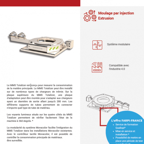 Fiche produit doseur gravimétrique MMS Totalizer 🇫🇷